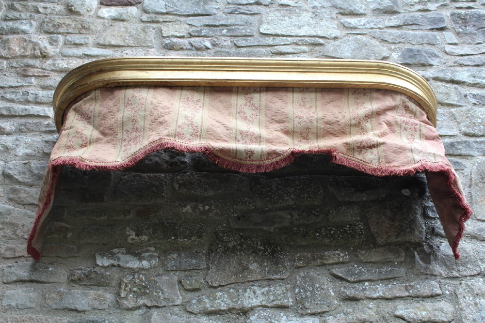 Oval gilded ciel de lit bed canopy  View II