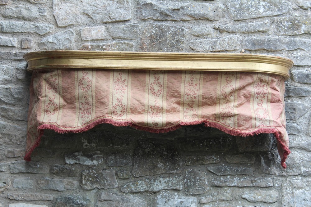 Oval gilded ciel de lit bed canopy  View III