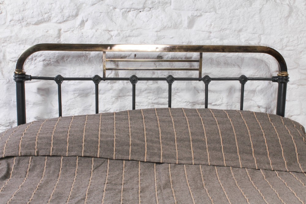 Individual Queen size Spanish brass and iron bed View V