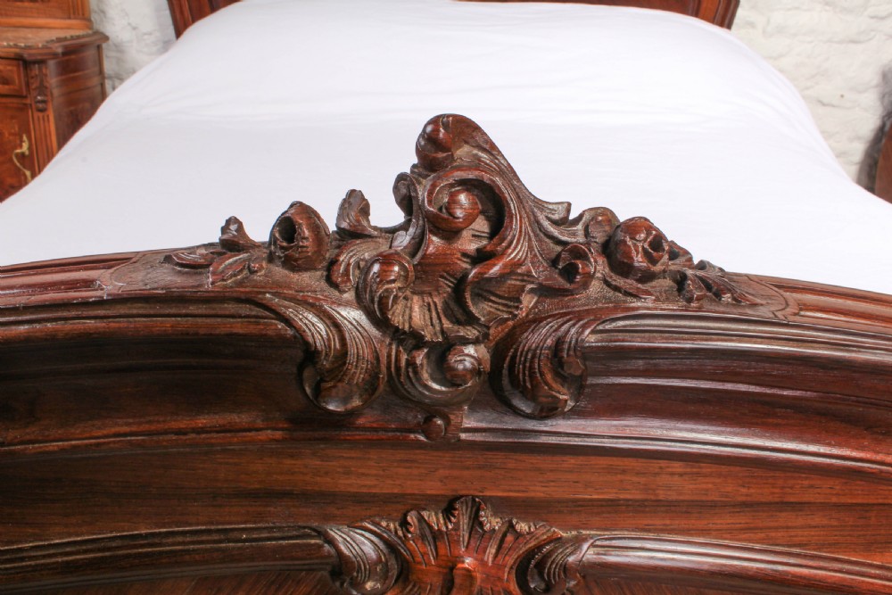 Beautiful Rosewood Louis XV style bed for kings size mattress View V