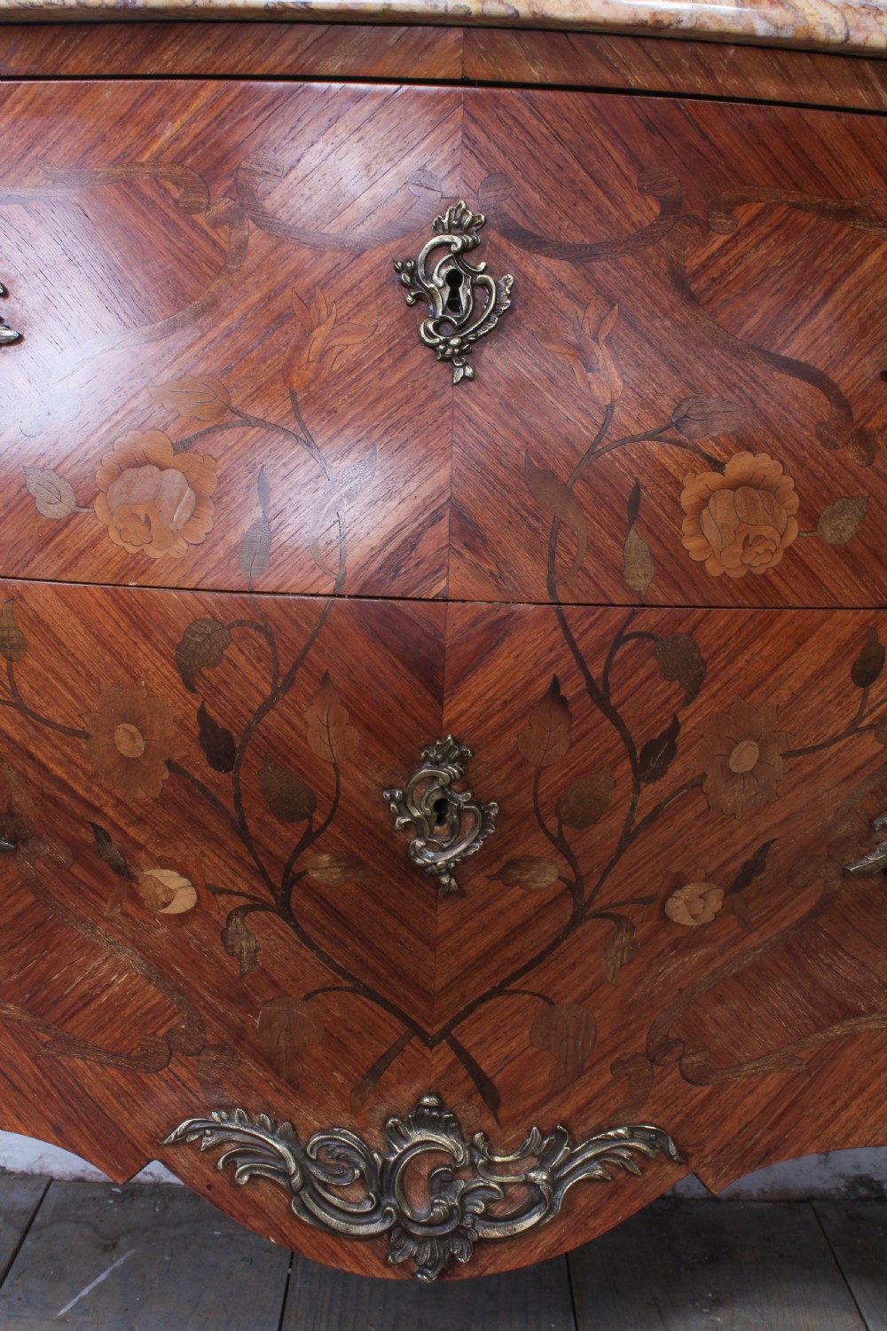 Large Louis XV style French commode View VII