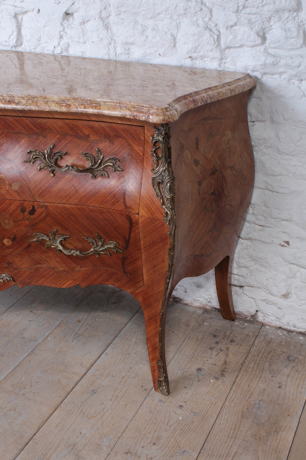 Large Louis XV style French commode View IX