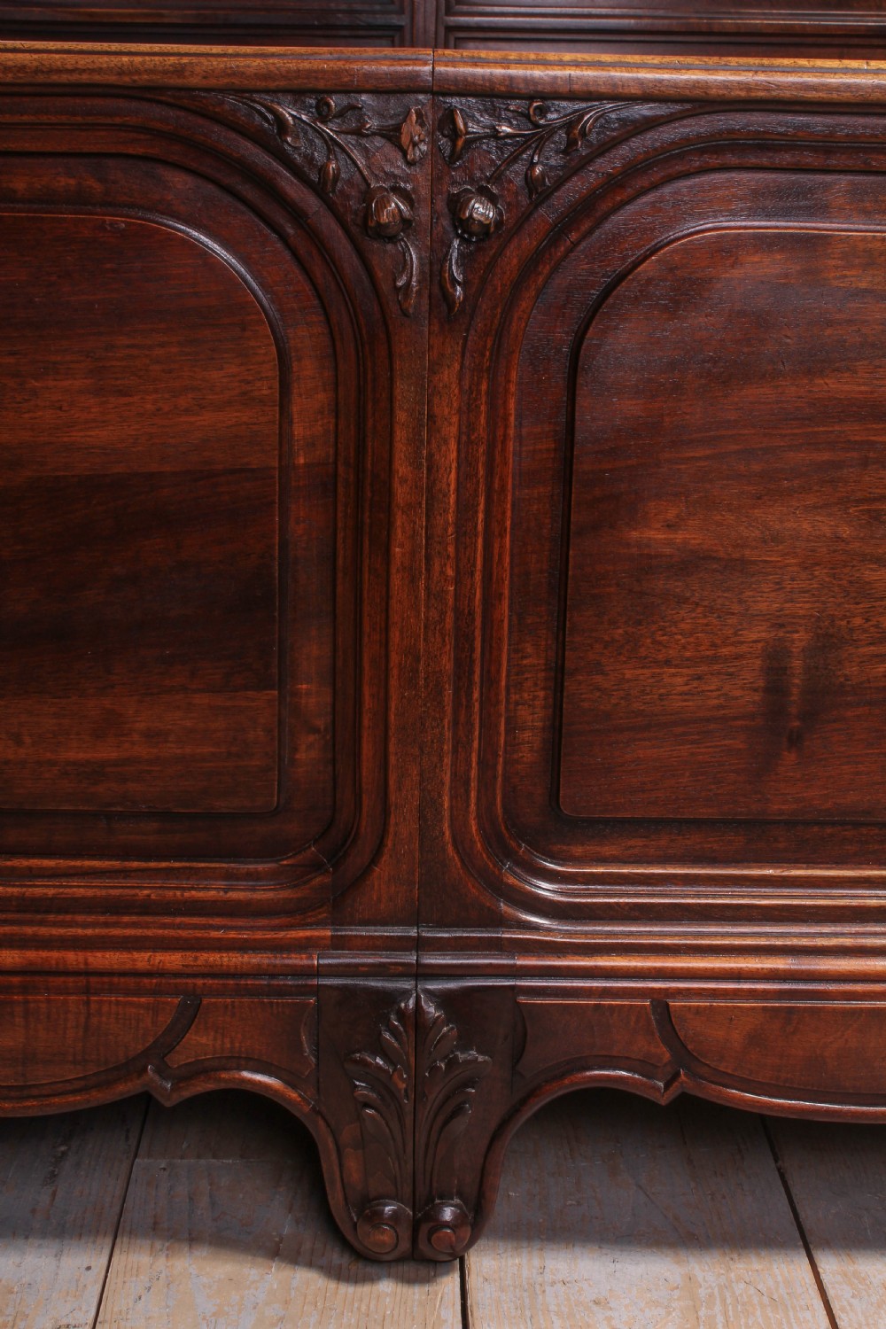 Two meter wide super king French walnut bed View III