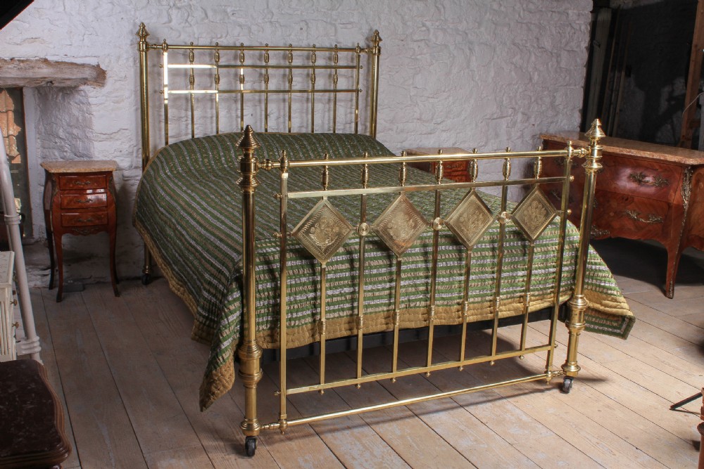 Handsome king size Victorian all brass king size bed