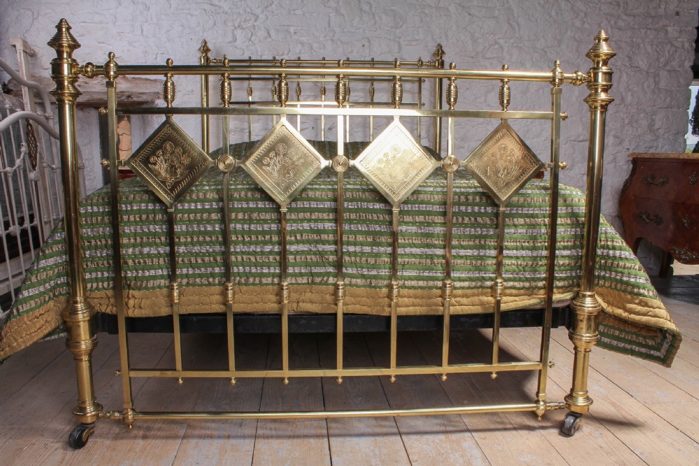 Handsome king size Victorian all brass king size bed View II