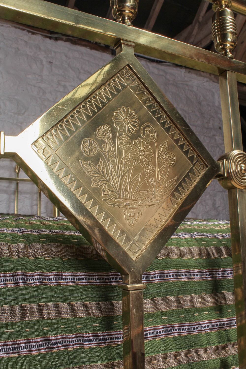 Handsome king size Victorian all brass king size bed View III