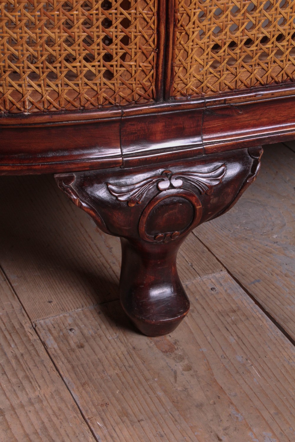 Striking Bergere caned Corbeille king size bed View IV