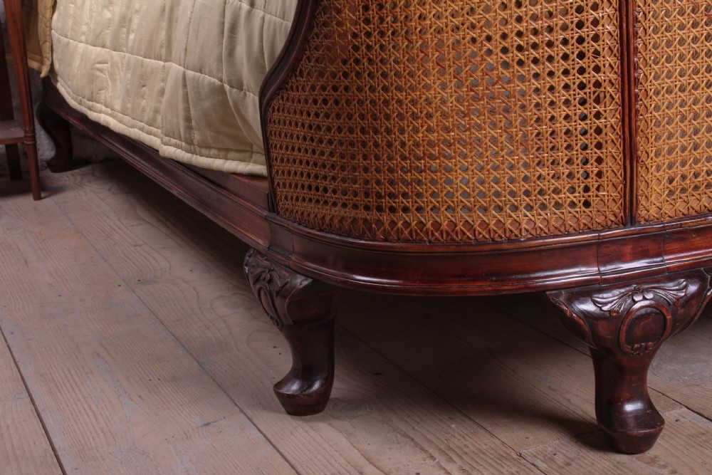 Striking Bergere caned Corbeille king size bed View VII