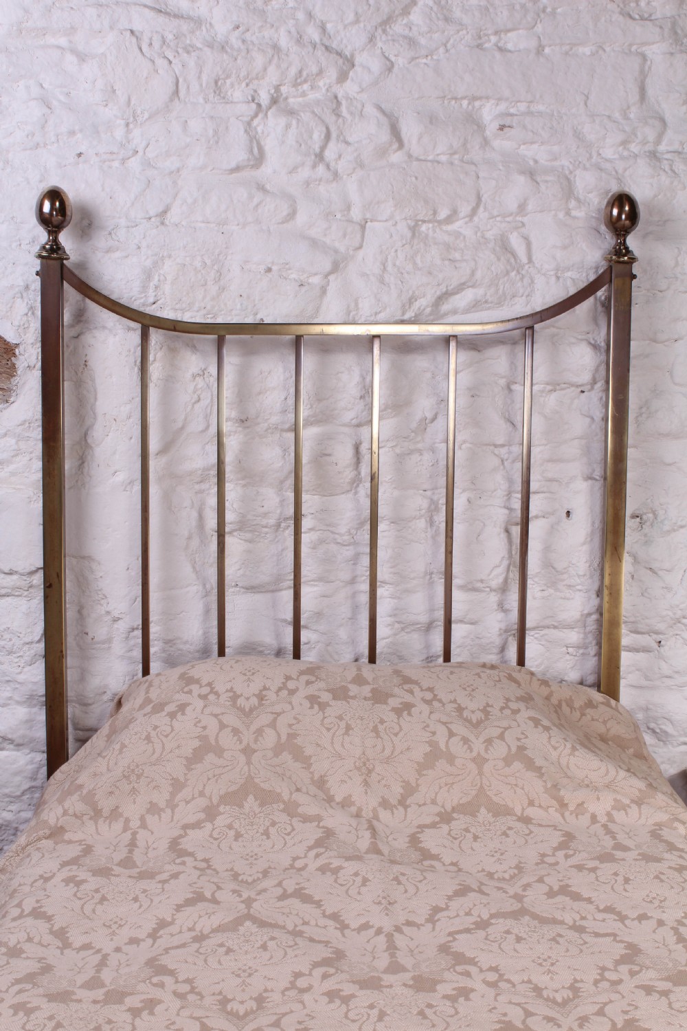 Pair of Heals Edwardian single brass beds  View VI