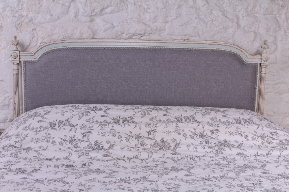 Newly upholstered French Empire style bed View IV