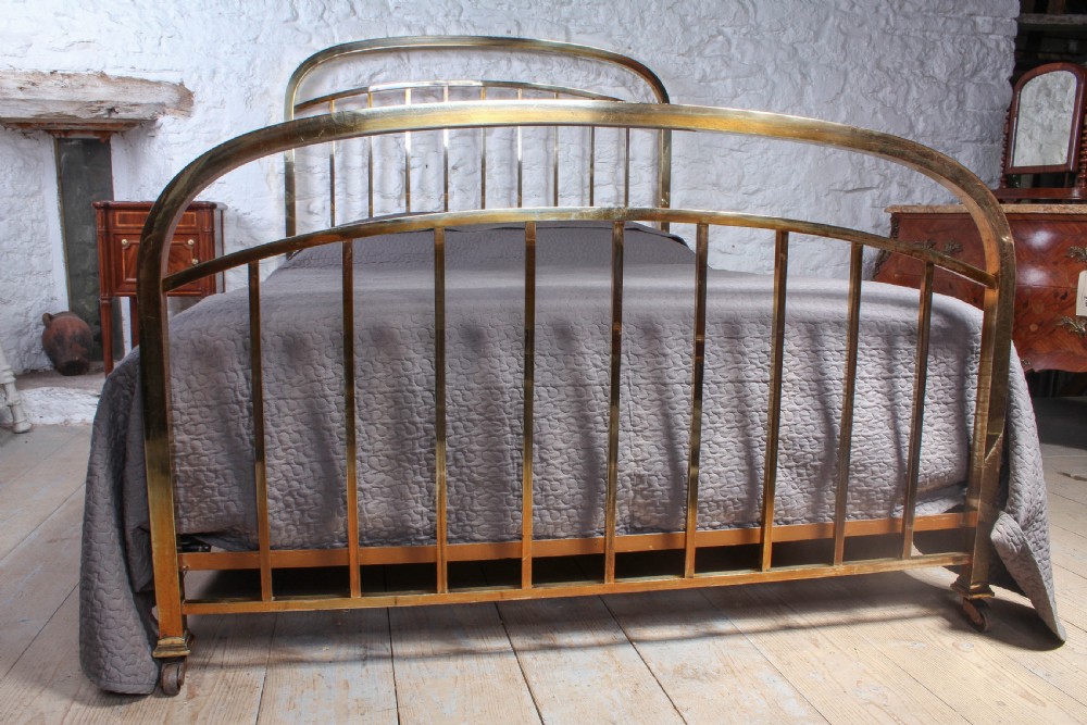 Fashionable simple French all brass king size bed  View IV