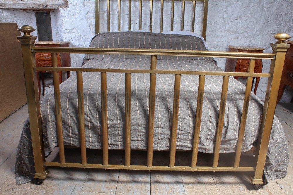 Superb quality Edwardian double brass bed View IV