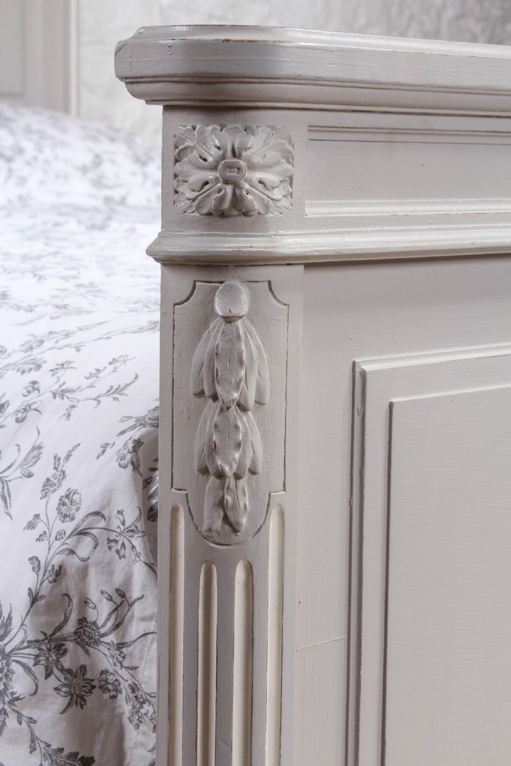 Attractive European Kingsize French painted bed View V