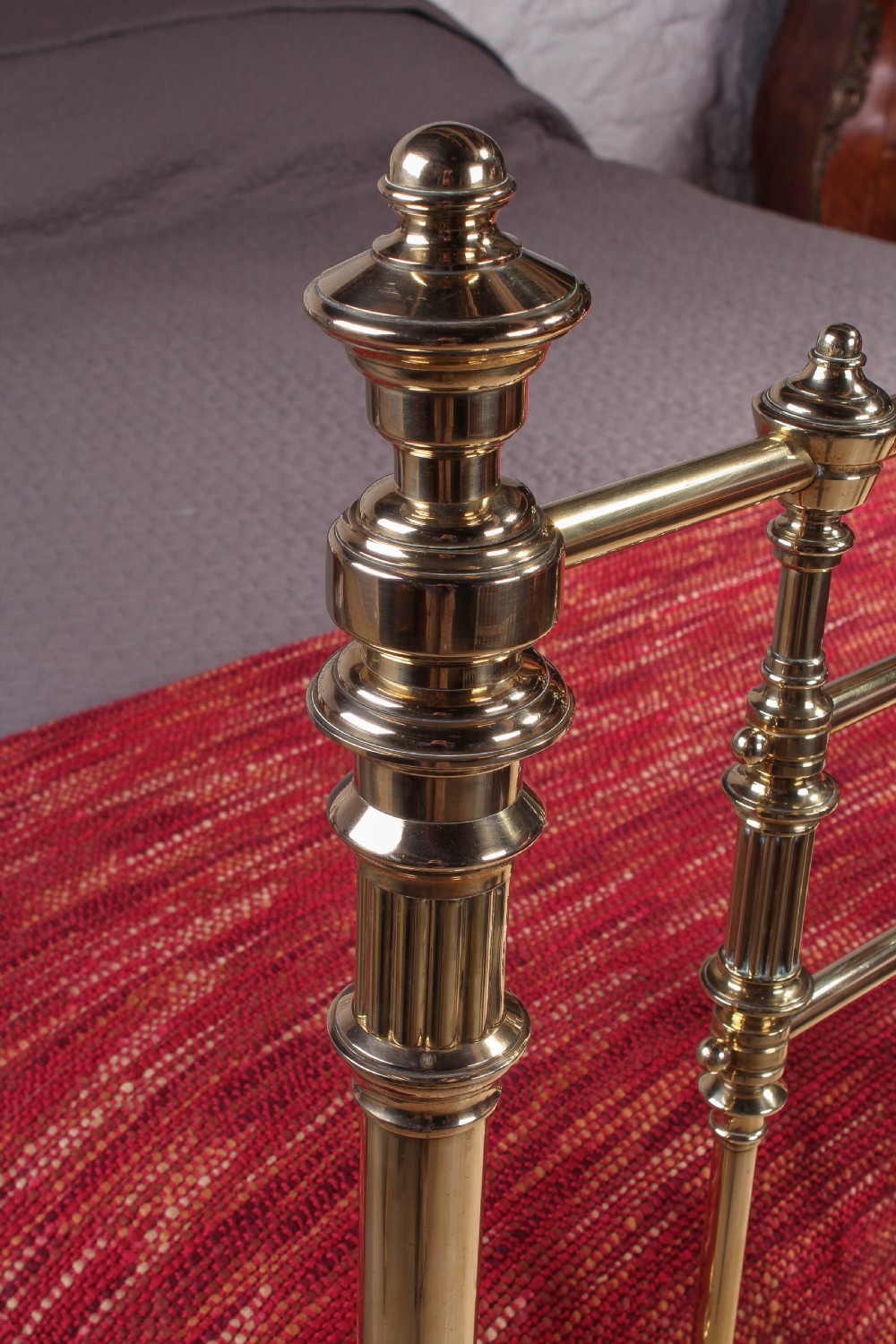 Stunning super king size all brass bed made by Schoolbred View III
