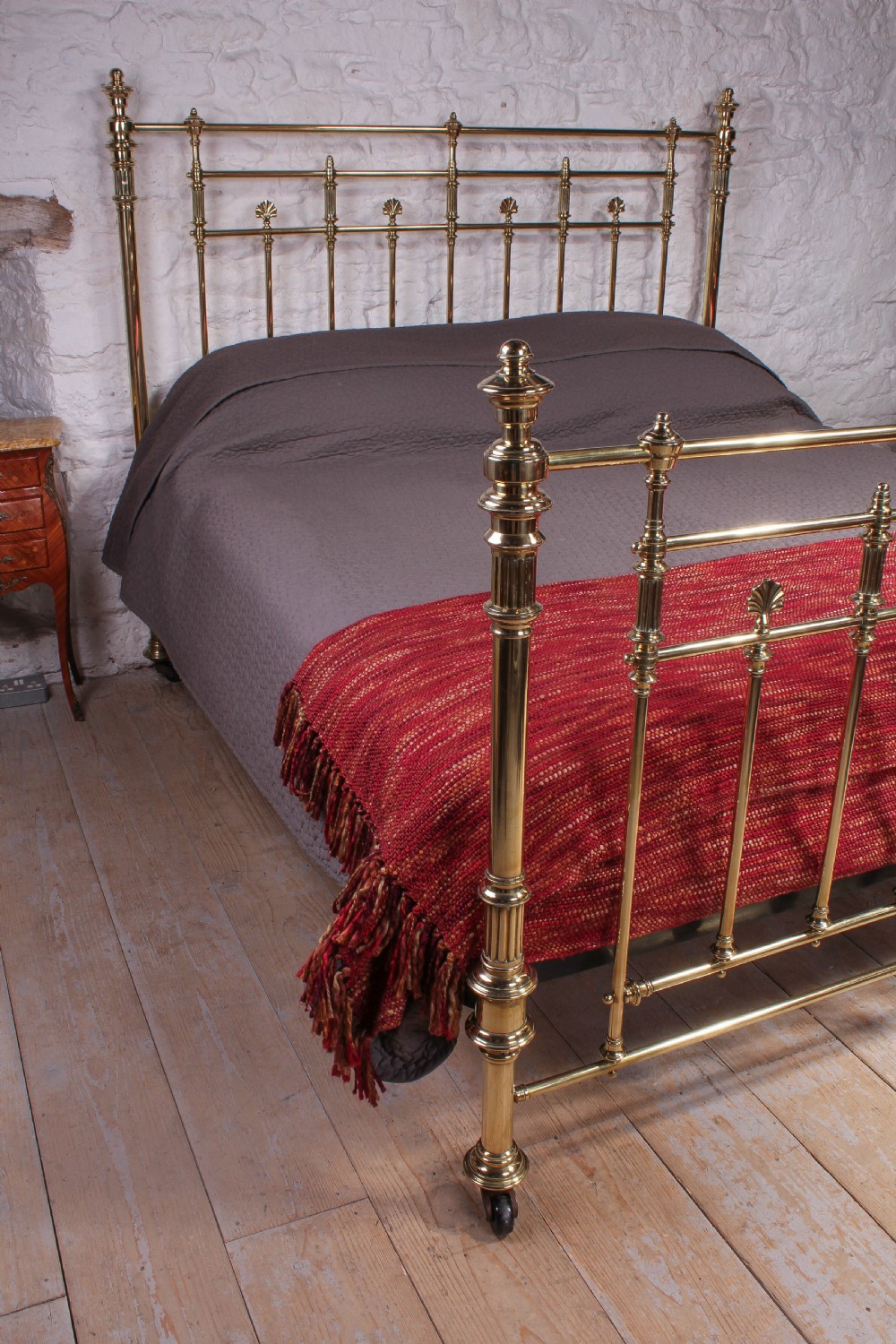 Stunning super king size all brass bed made by Schoolbred View VIII