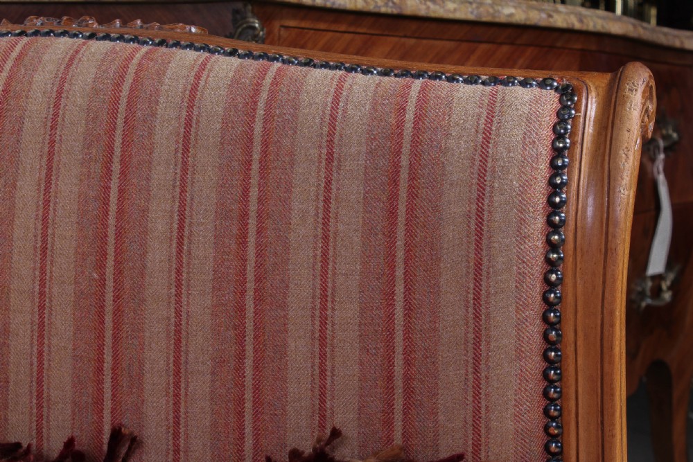 Newly upholstered Louis XV style day bed. View VII