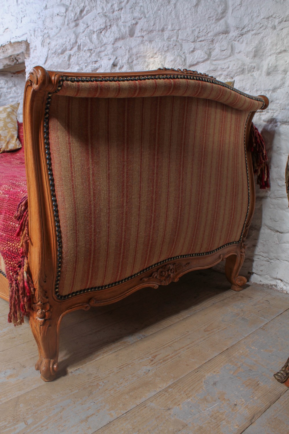 Newly upholstered Louis XV style day bed. View VIII