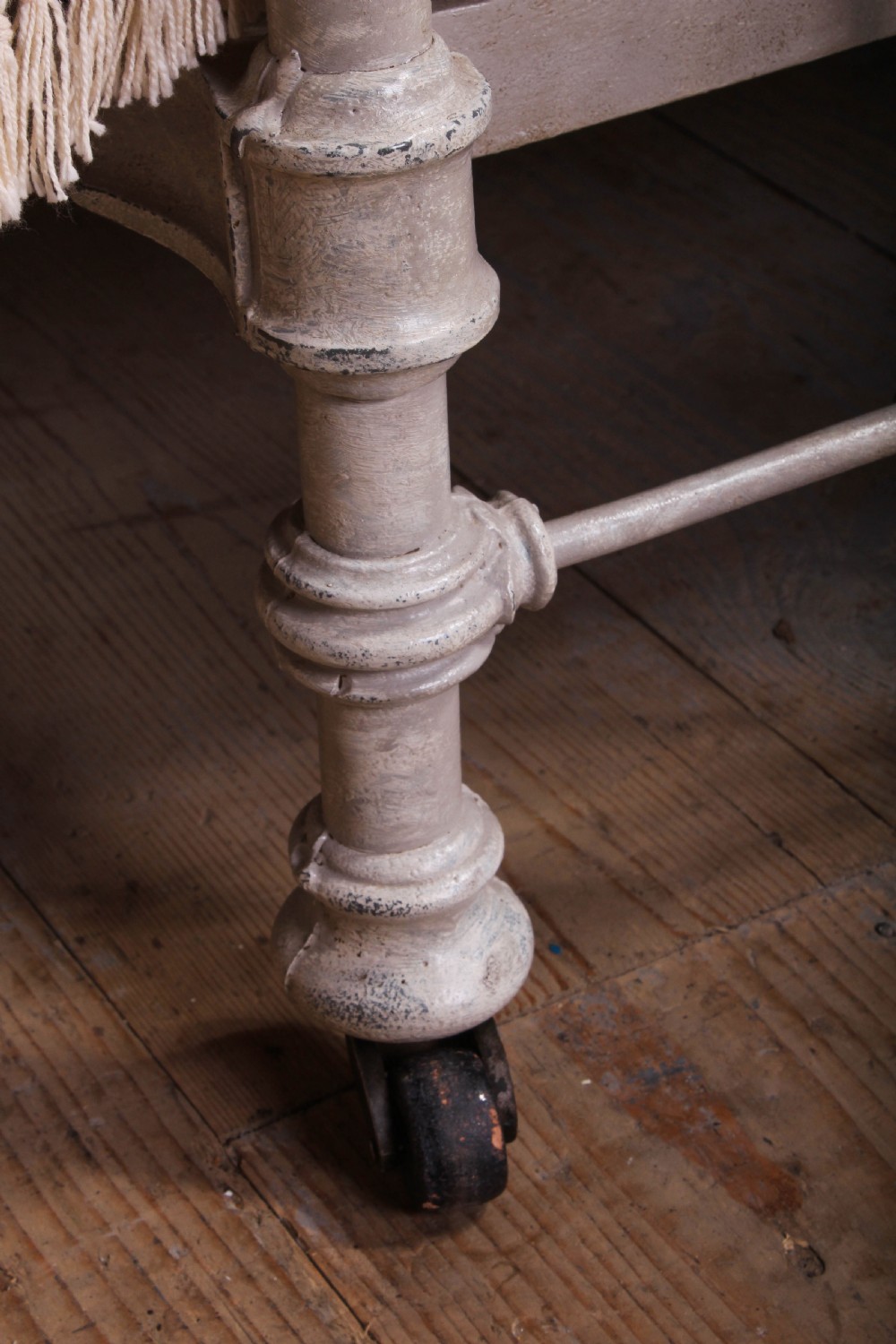 Pretty French 5Ft king size brass and iron bed  View IX