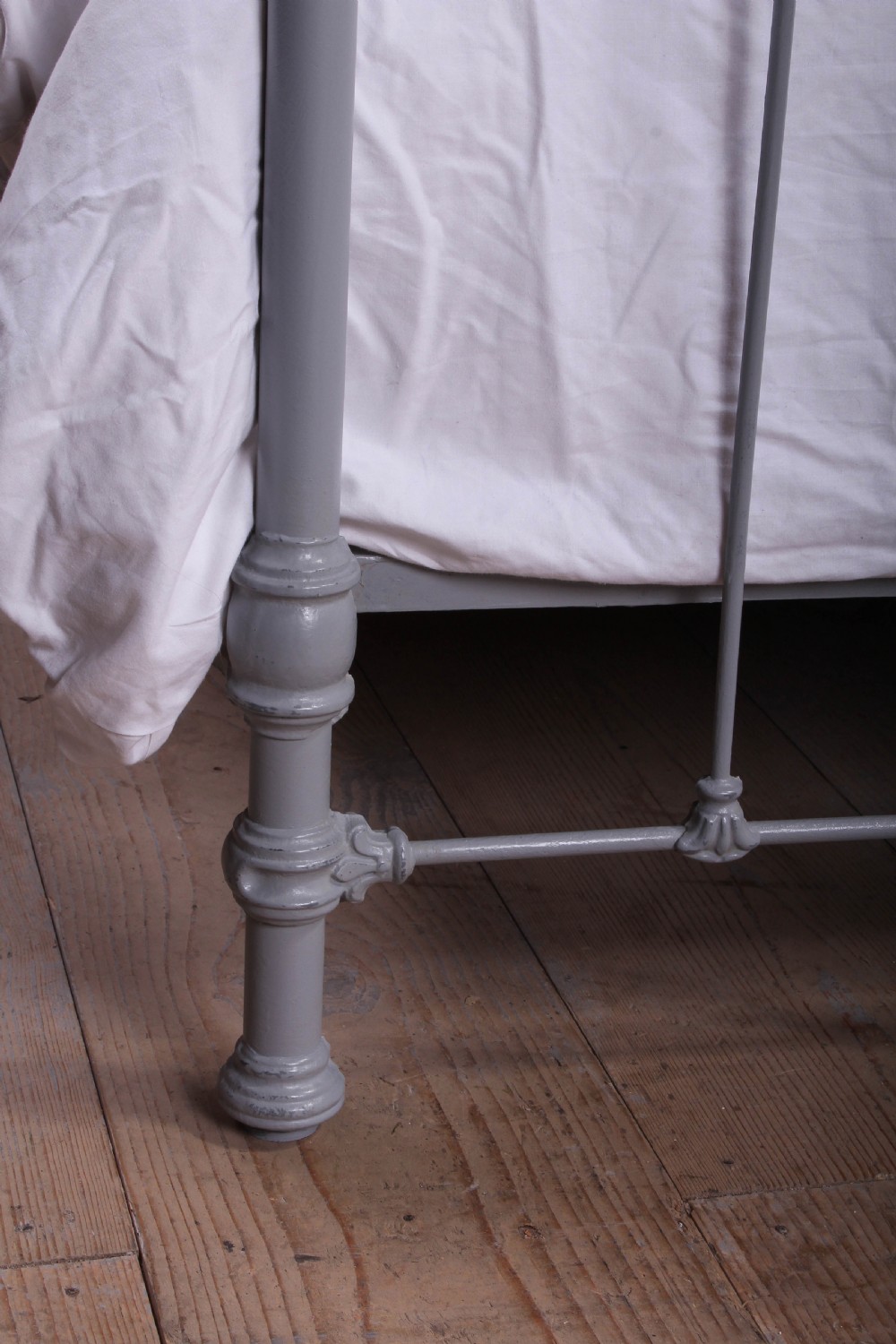 Attractive pair of French all iron single beds  View IV