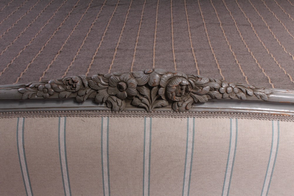 Beautiful newly upholstered  Louis XVI bed View II