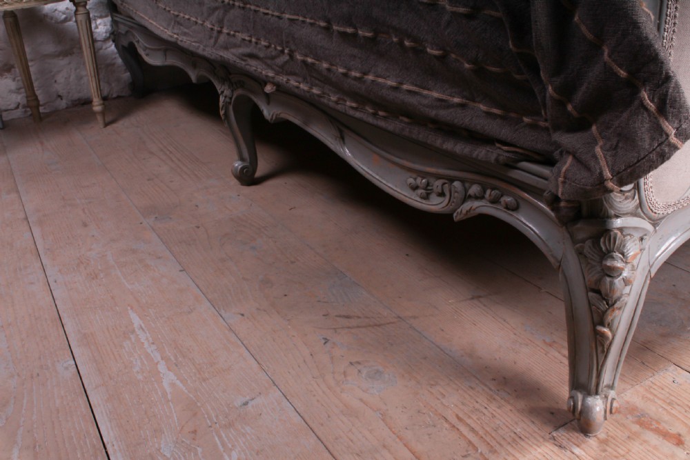 Beautiful newly upholstered  Louis XVI bed View V