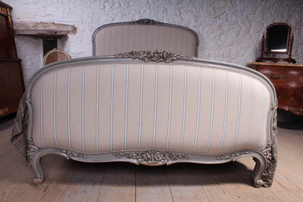 Beautiful newly upholstered  Louis XVI bed View VII