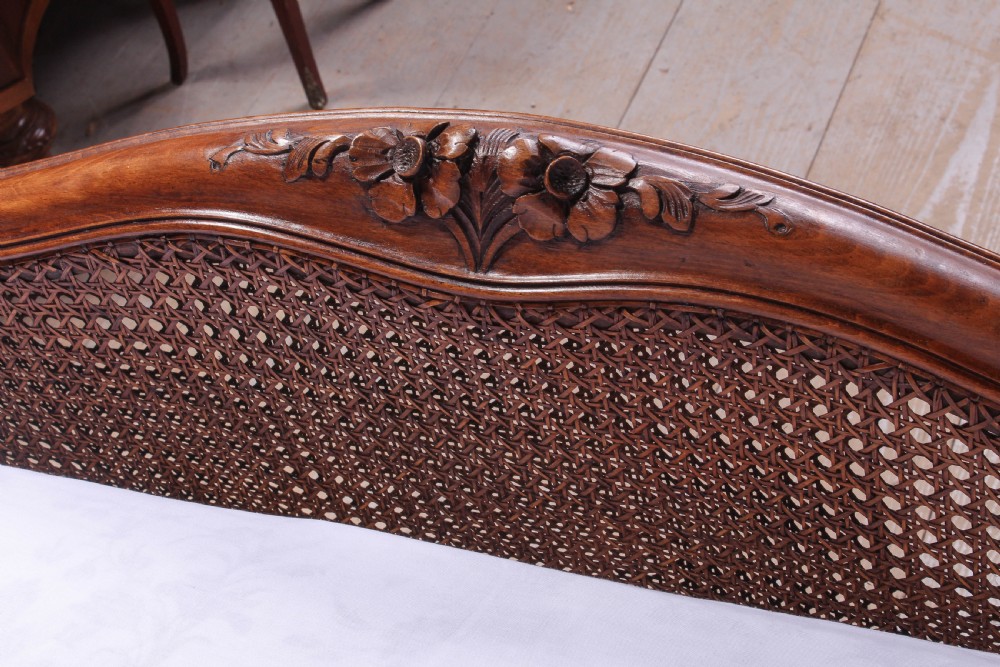 Caned  Louis XV style king size bed View III