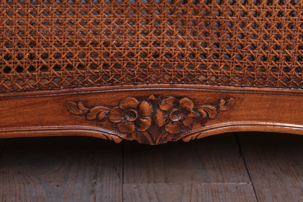 Caned  Louis XV style king size bed View IV