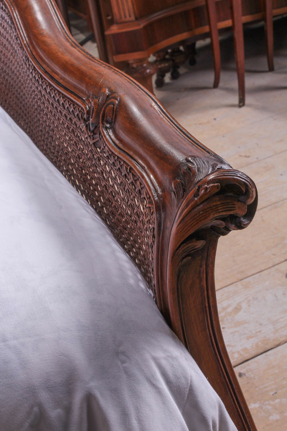 Caned  Louis XV style king size bed View V