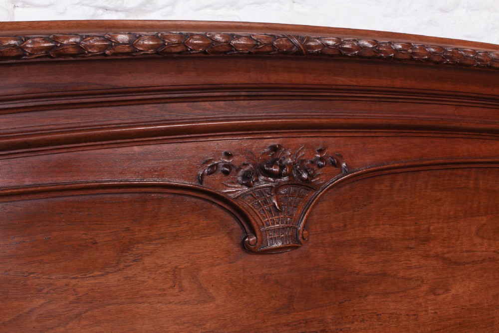Extremely rare solid walnut super king size bed View X