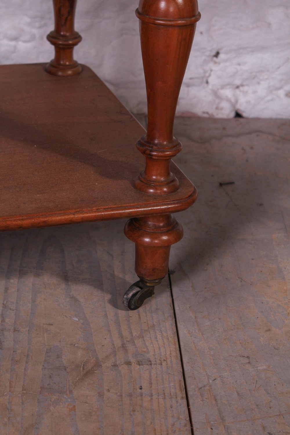 Pair of marble top walnut quarter veneer bedsides View VI