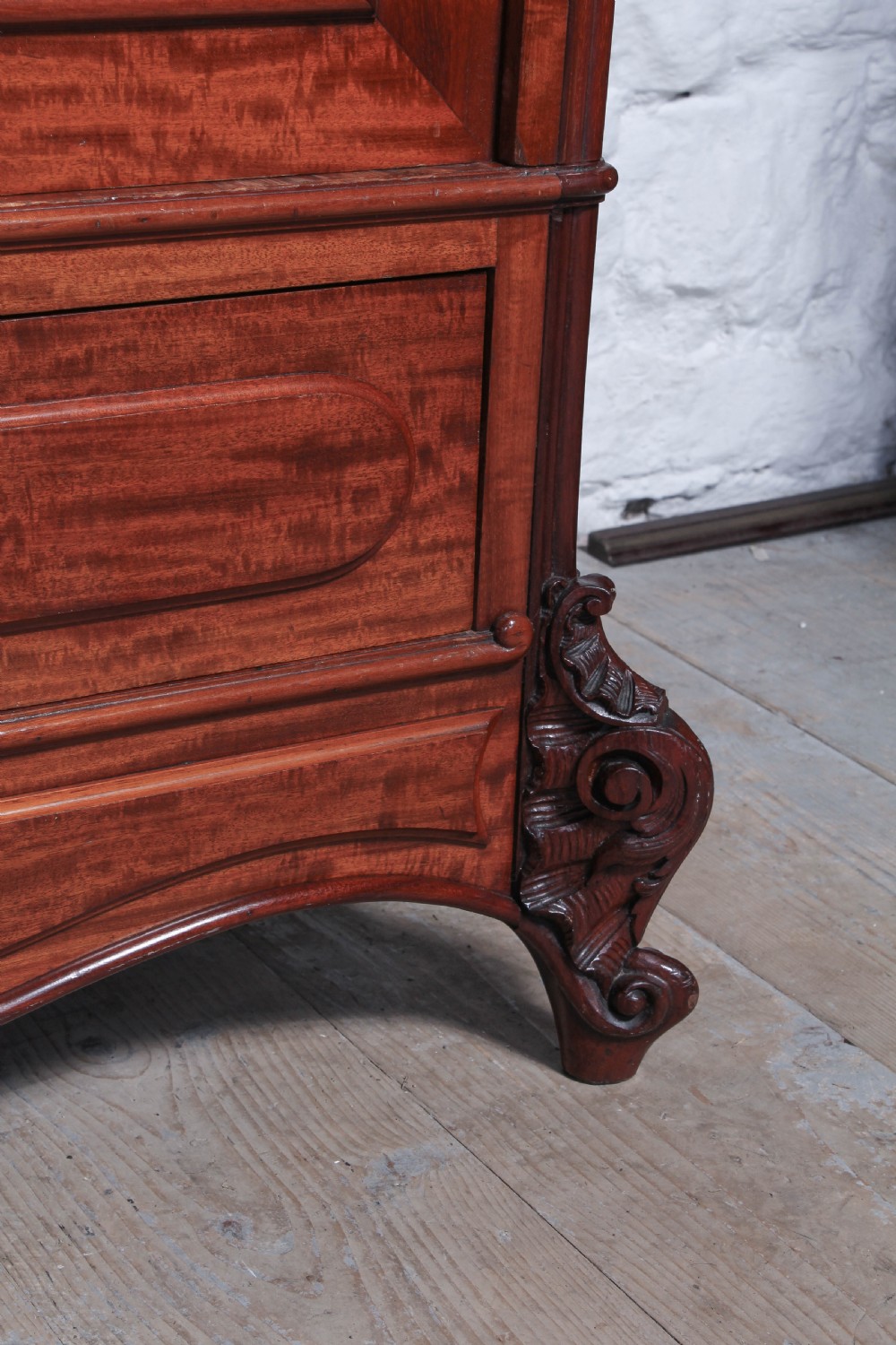 French mahogany Louis XV style mirrored two door armoire View IV