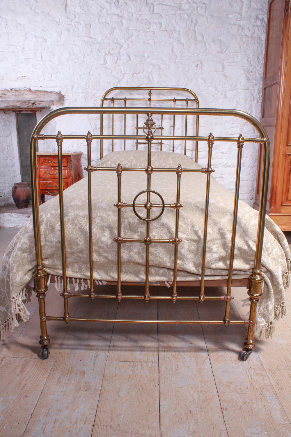 All brass single bed by Schoolbred View II