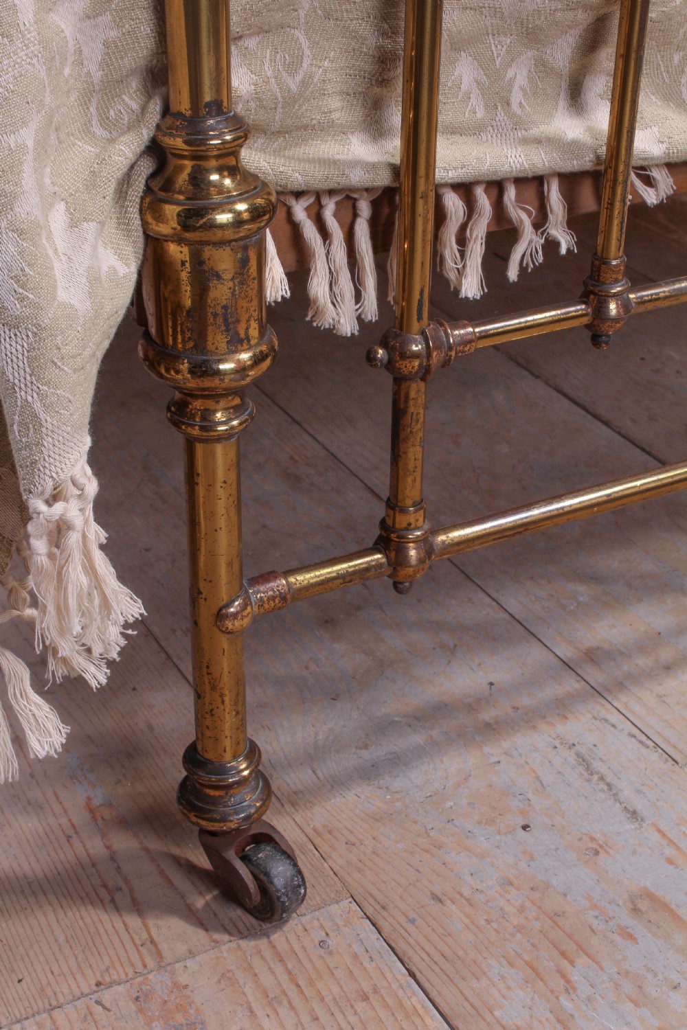 All brass single bed by Schoolbred View V