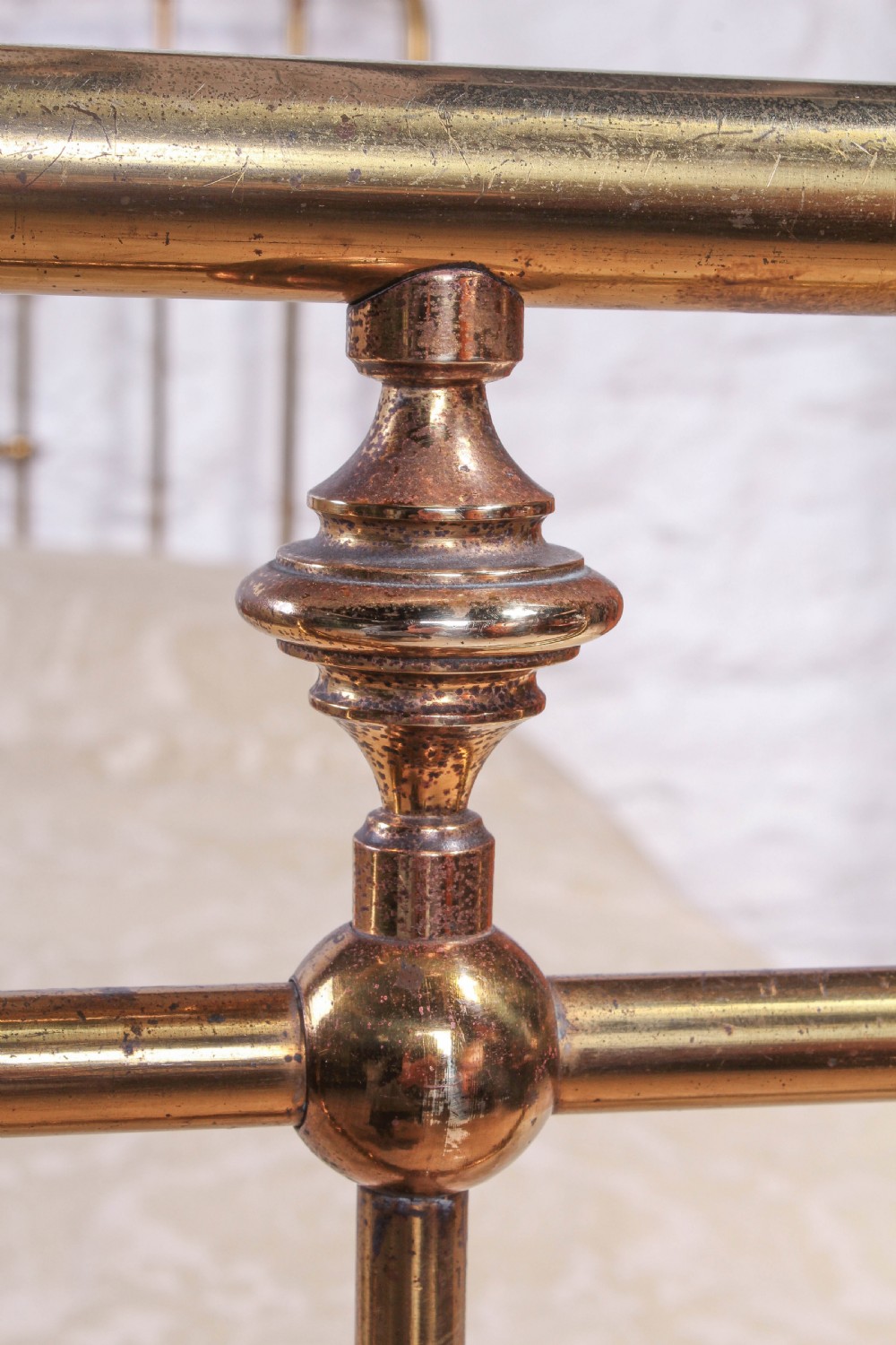 All brass single bed by Schoolbred View IX