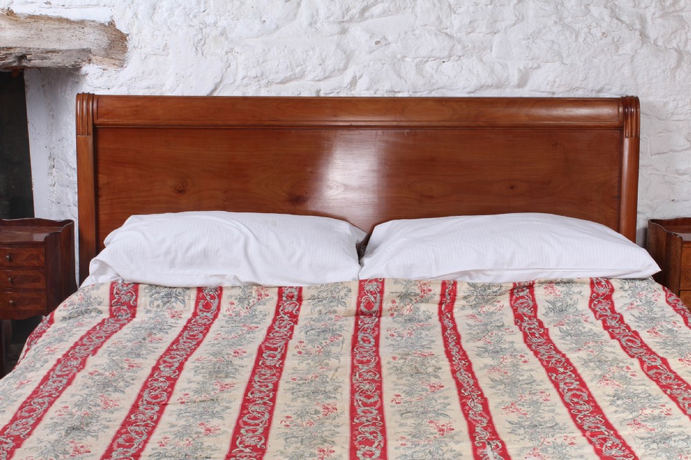 Individual and unusual cherry king size sleigh bed View V