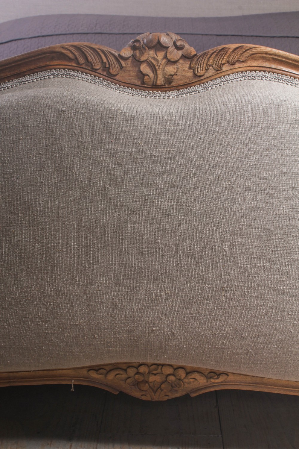 Fabulous newly upholstered  6Ft super king size demi corbeille  View IV