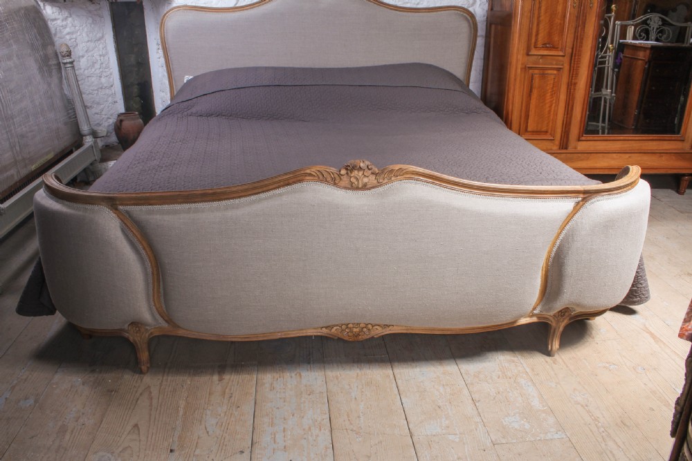 Fabulous newly upholstered  6Ft super king size demi corbeille  View IX