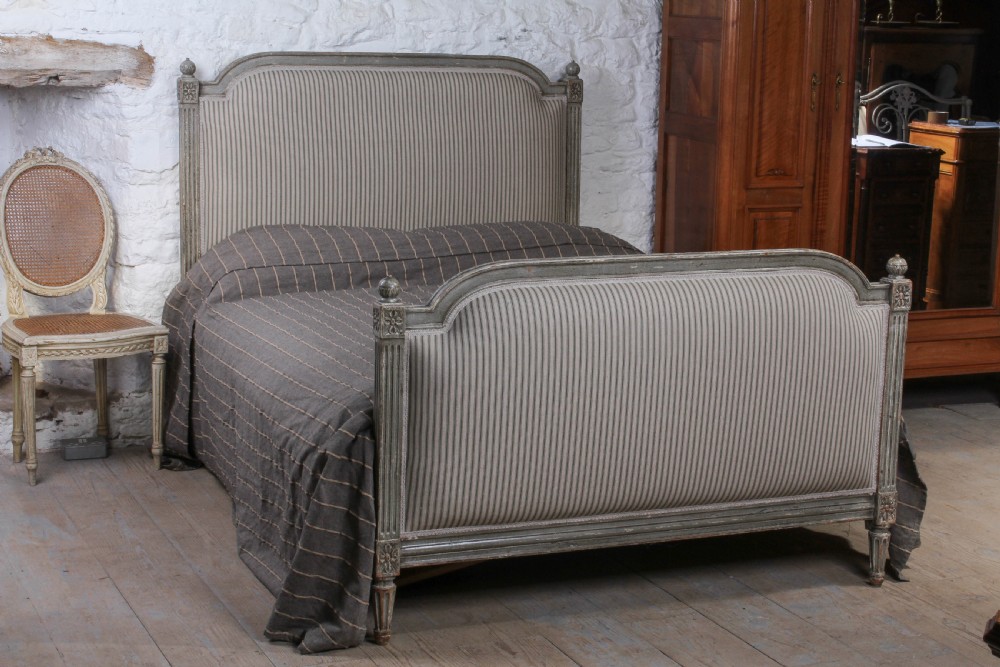 Gorgeous French Empire style upholstered double bed View VII