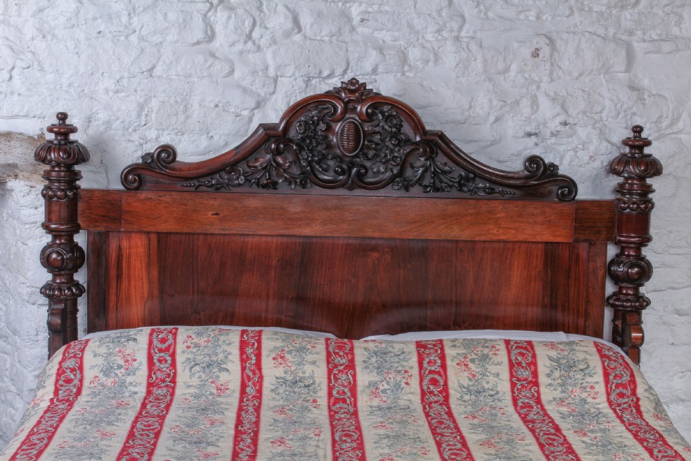 Spectacular Rosewood carved double bed View VII