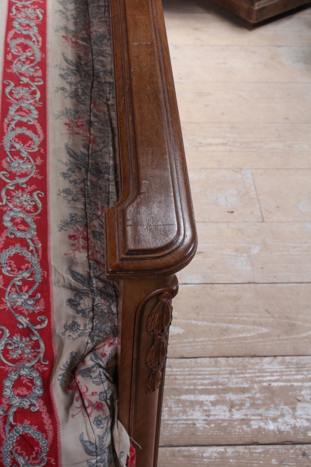 Solid cherry king size bed (matching armoire separate) View IX