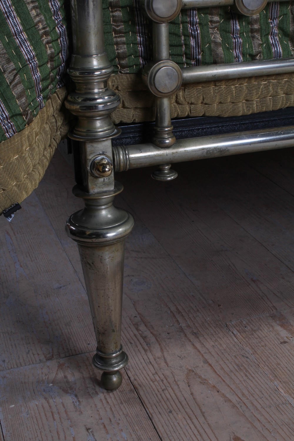 Incredible Italian nickel plated brass 6Ft super king size bed View V
