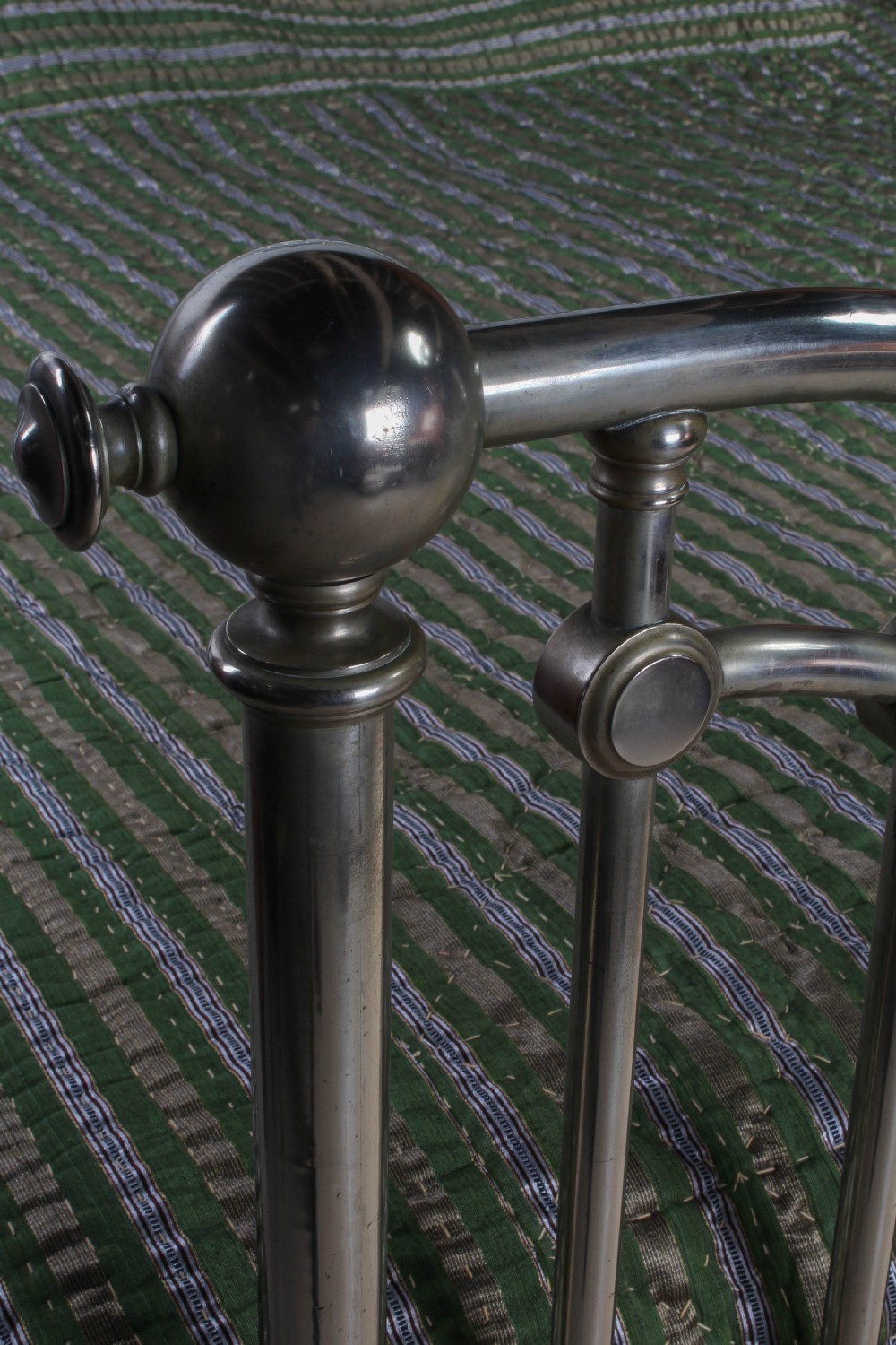Incredible Italian nickel plated brass 6Ft super king size bed View VI
