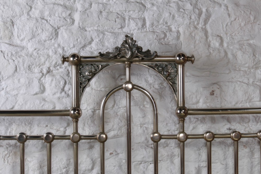 Incredible Italian nickel plated brass 6Ft super king size bed View VIII