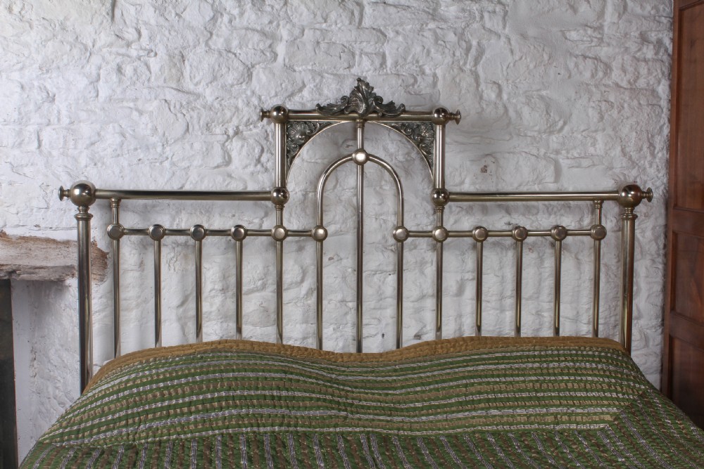 Incredible Italian nickel plated brass 6Ft super king size bed View IX