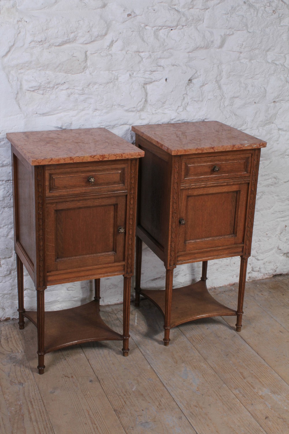 Nice pair of  matching oak bedsides  View III