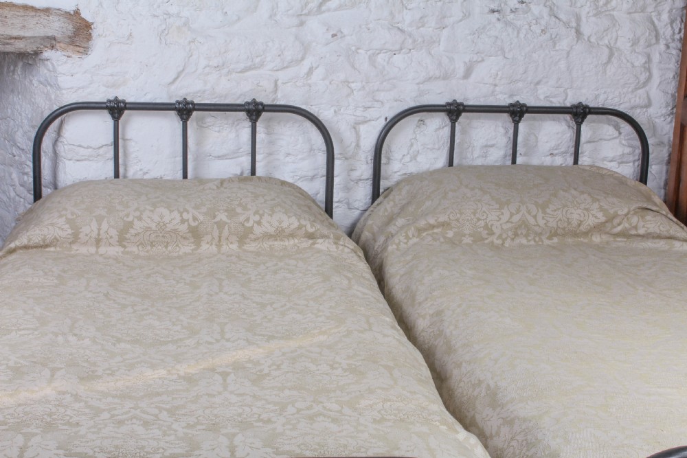 Very nice pair of Victorian all iron beds (can be joined) View III