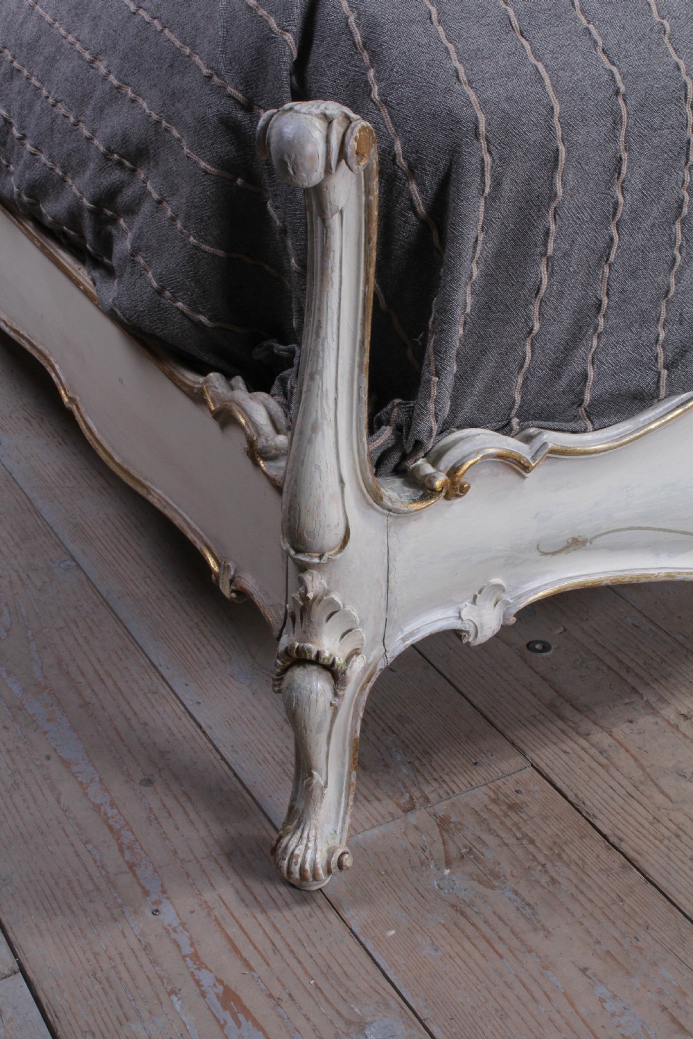 Fabulous Italian low end newly upholstered large king size bed View II