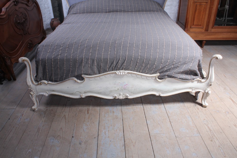 Fabulous Italian low end newly upholstered large king size bed View IV