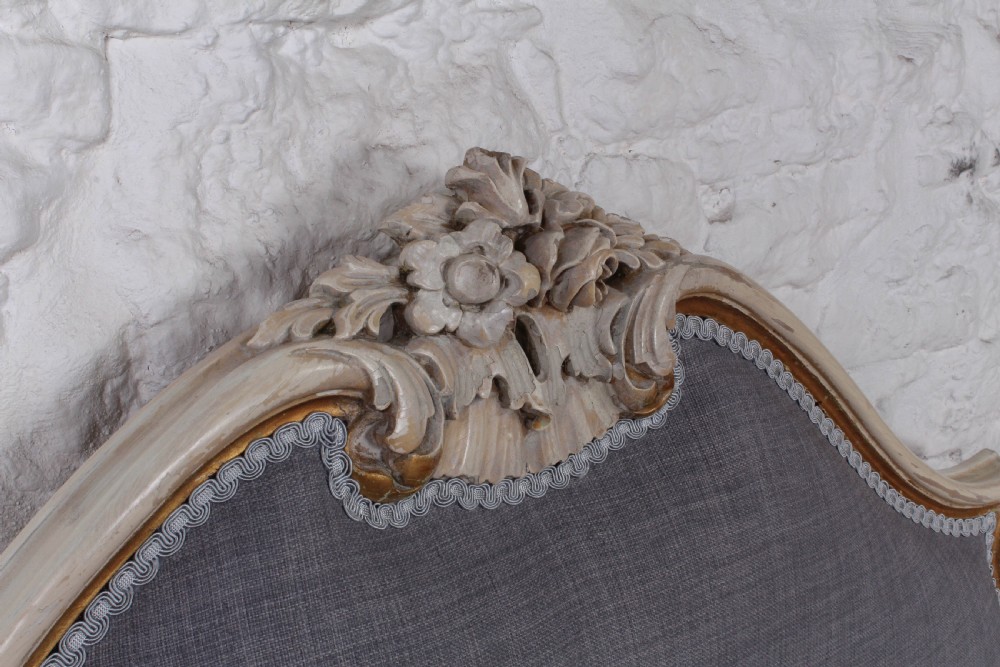 Fabulous Italian low end newly upholstered large king size bed View V